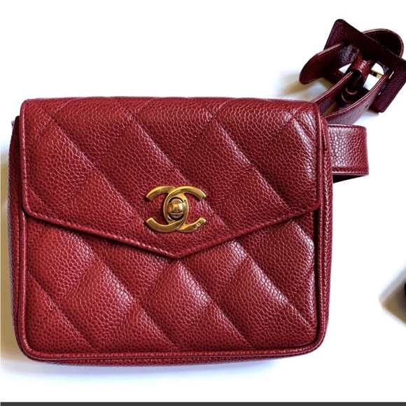 Chanel red belt bag - Picture 1 of 3
